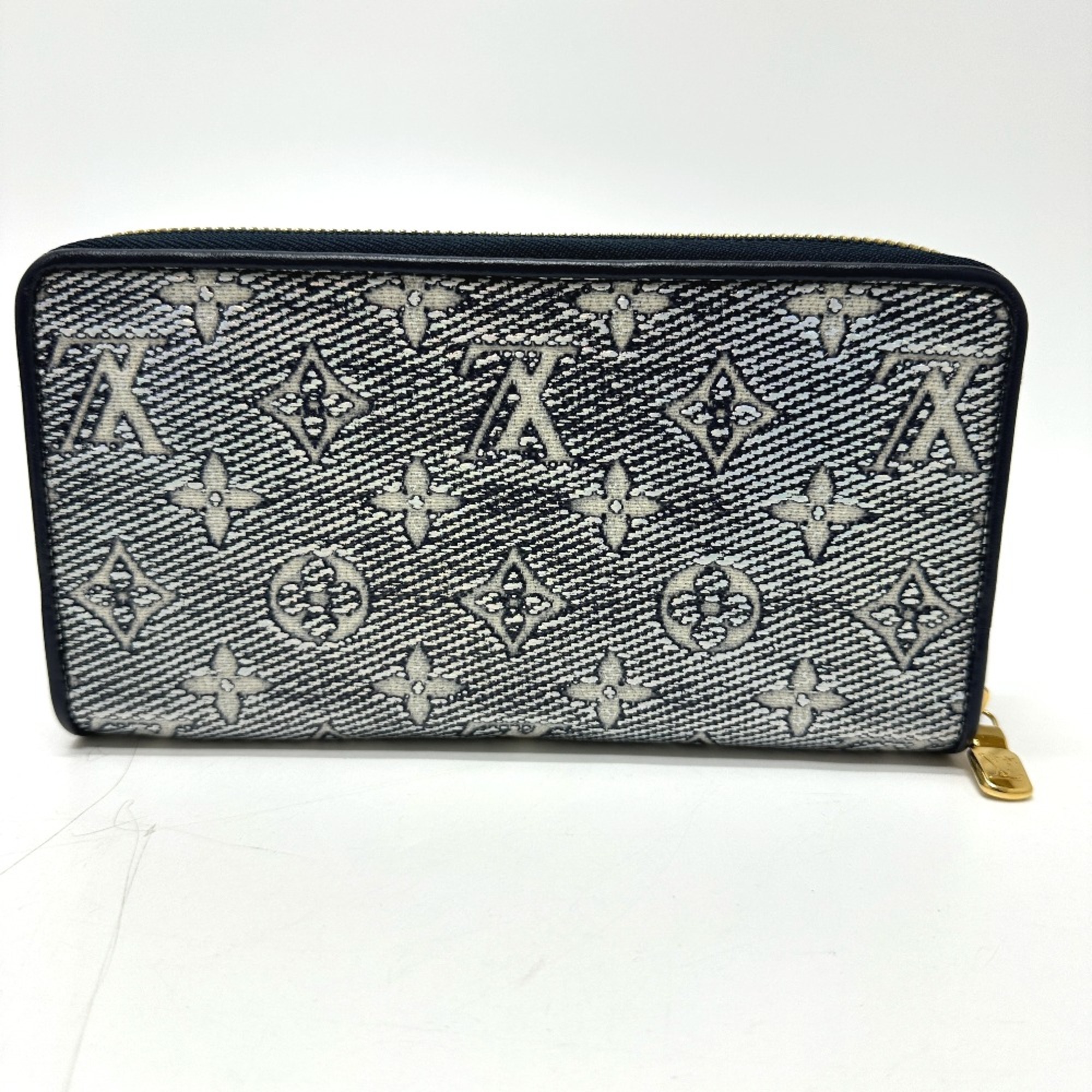 Louis Vuitton M82468 Monogram jacquard Long Wallet Navy