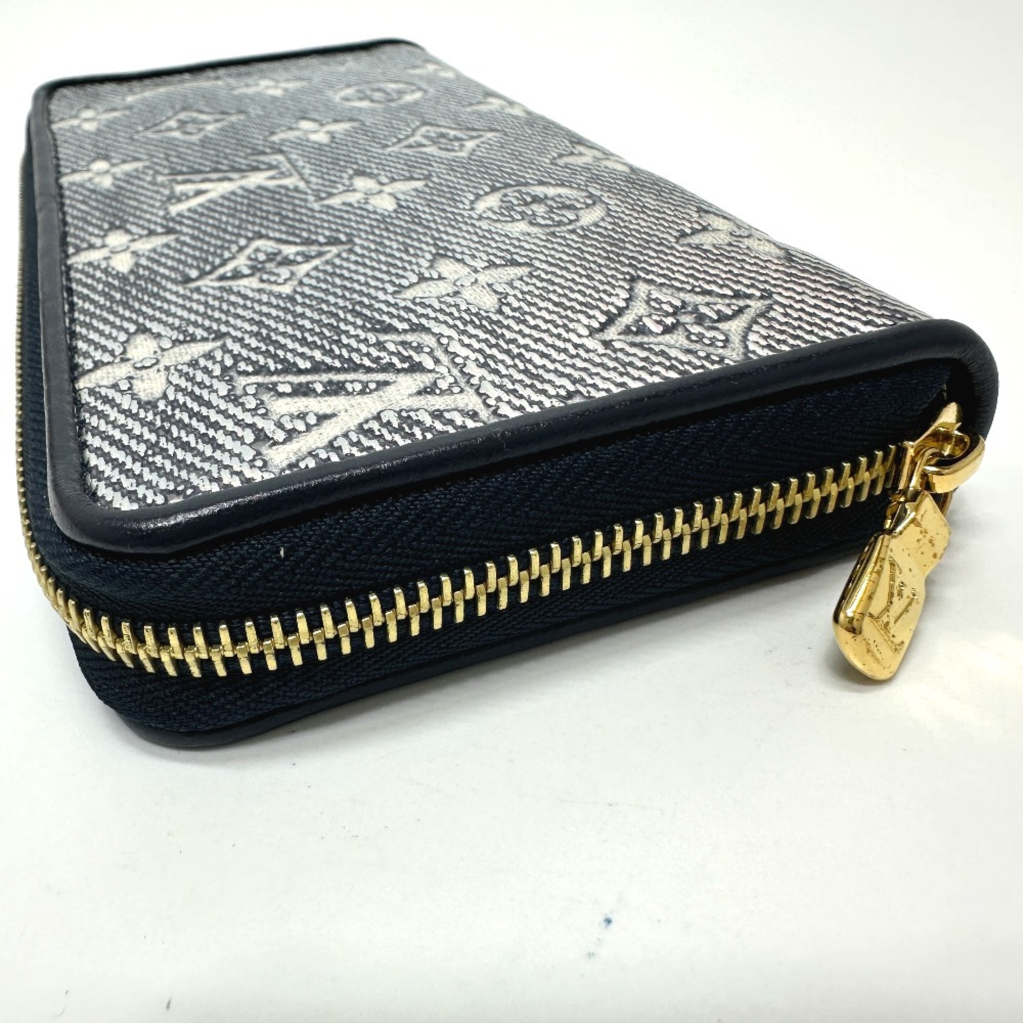 Louis Vuitton M82468 Monogram jacquard Long Wallet Navy