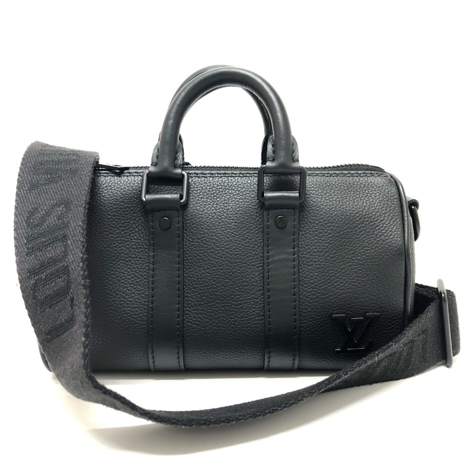 Louis Vuitton M80950 Aerogram 2WAY Shoulder Bag Mini Duffle Bag Black