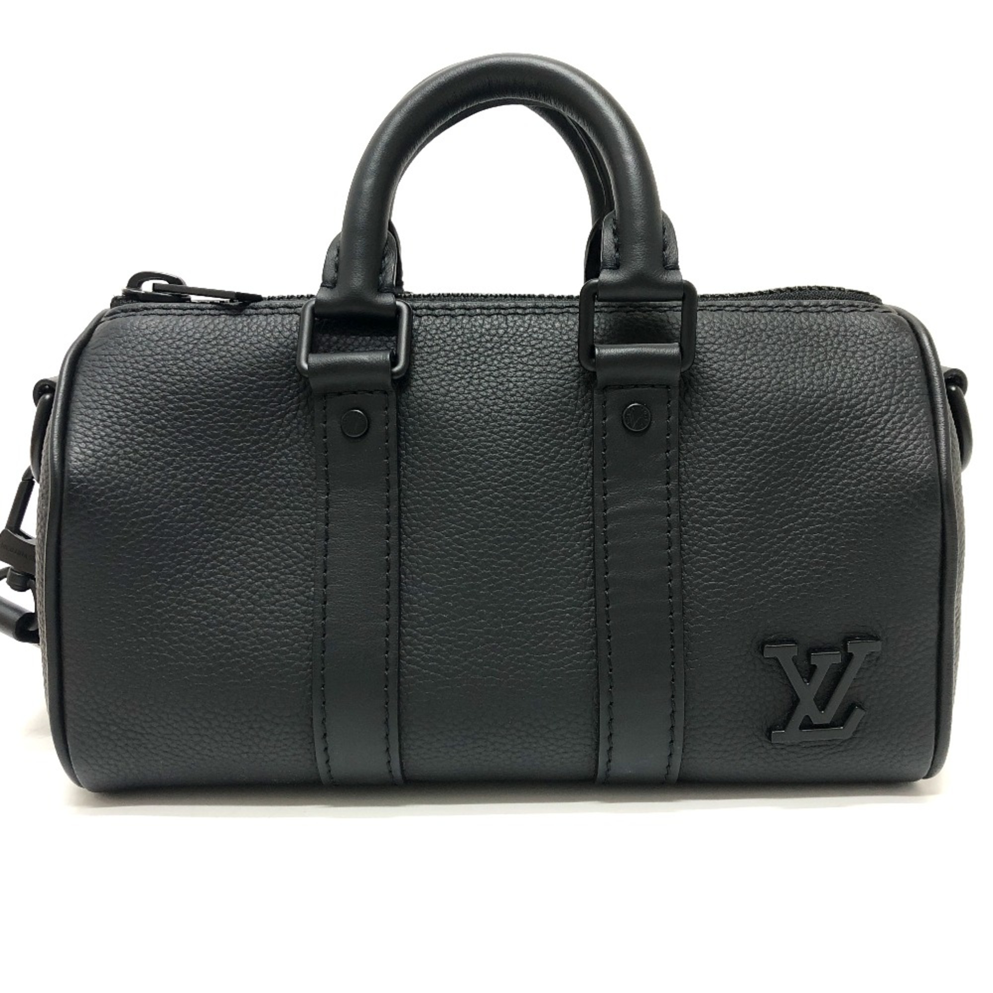 Louis Vuitton M80950 Aerogram 2WAY Shoulder Bag Mini Duffle Bag Black