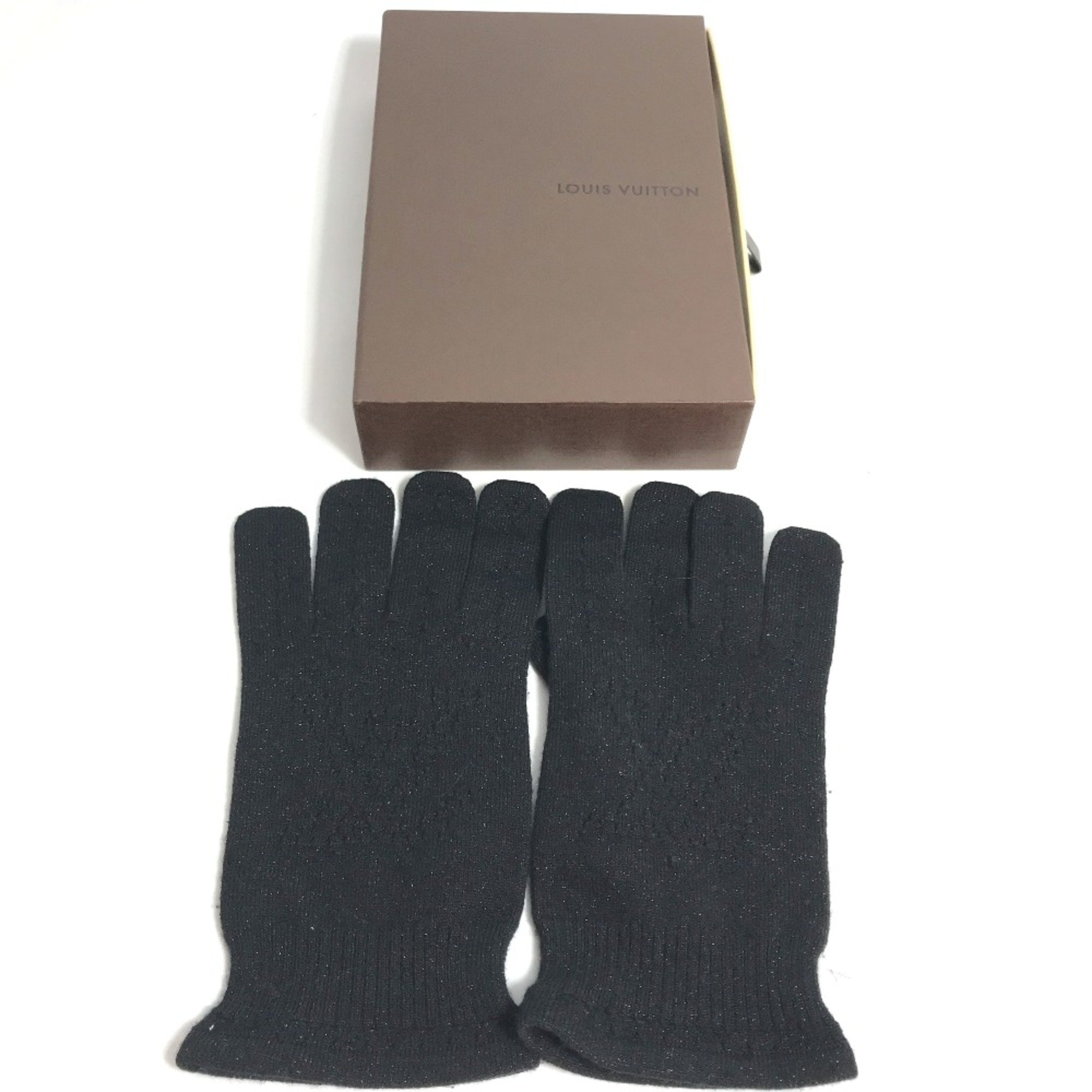 Louis Vuitton knit Glove gloves Black