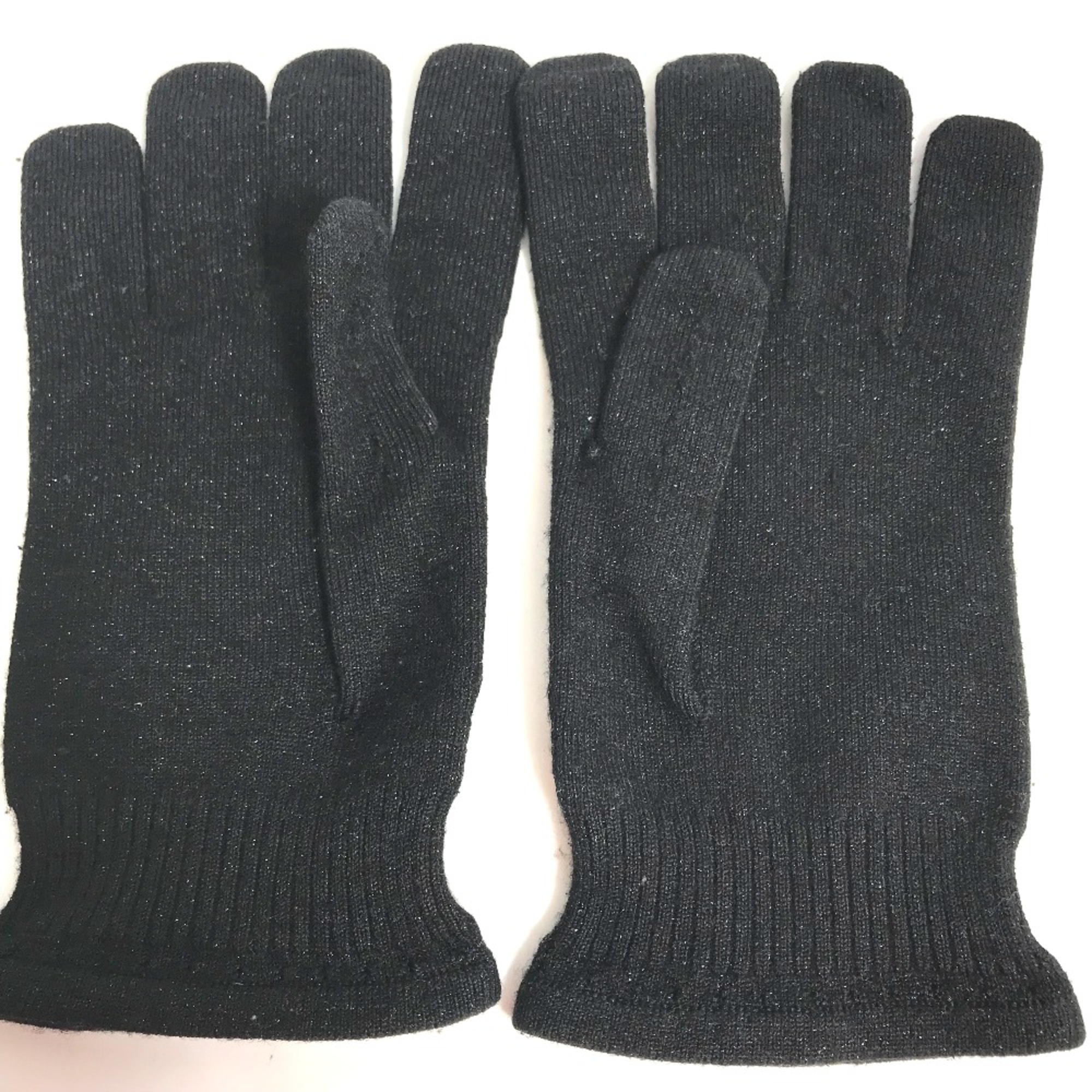 Louis Vuitton knit Glove gloves Black