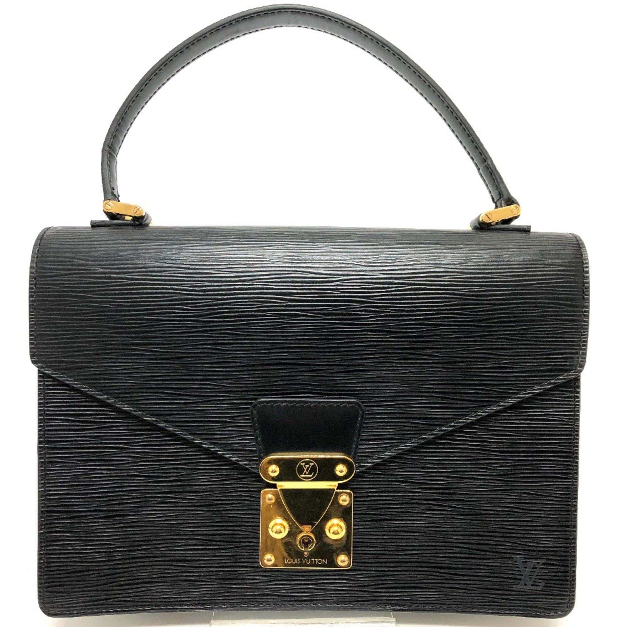 Louis Vuitton M52132 Epi bag business bag Hand Bag Black GoldHardware