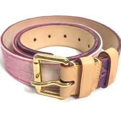 Louis Vuitton M9852U MonogramDenim belt purple pink