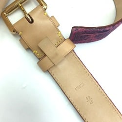 Louis Vuitton M9852U MonogramDenim belt purple pink