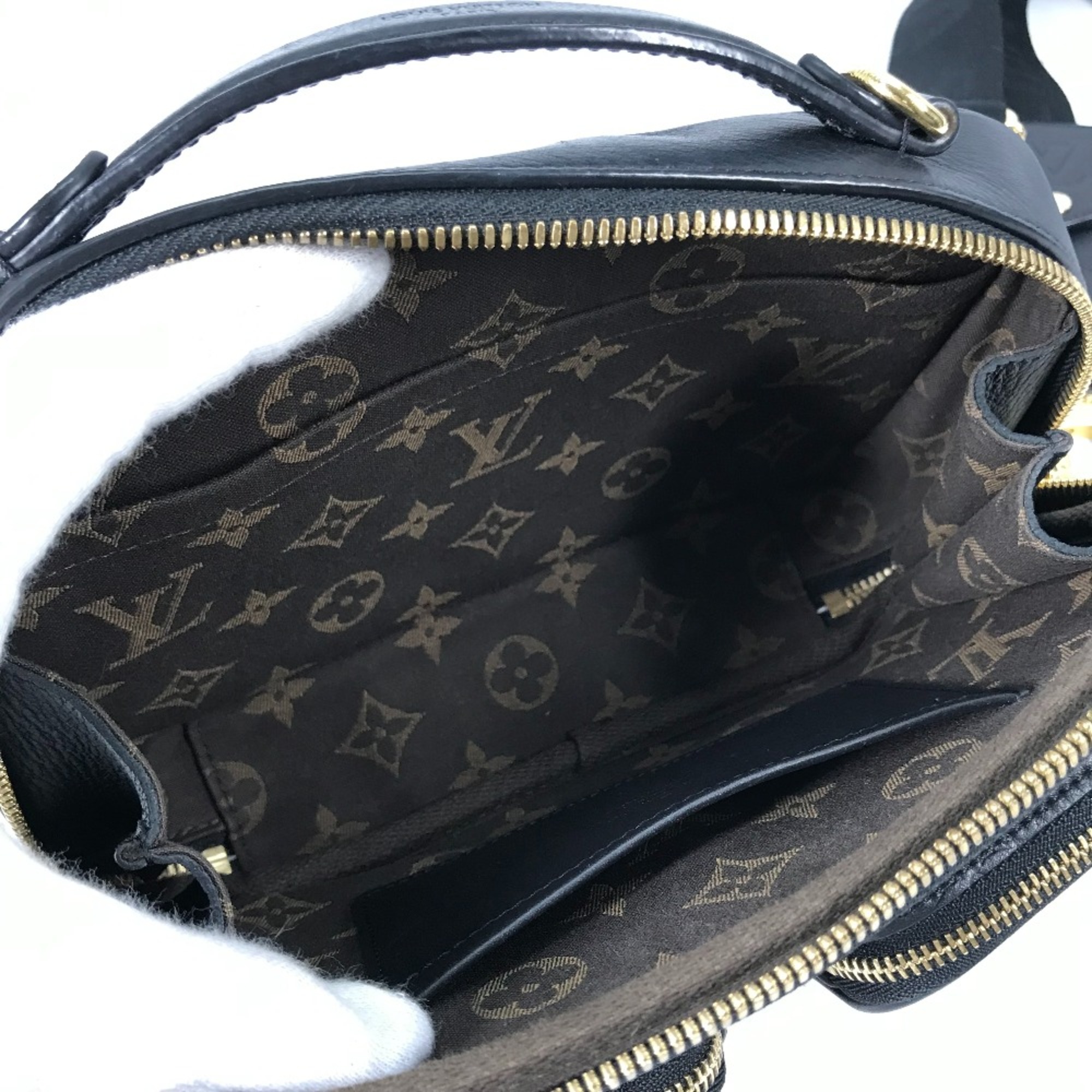 Louis Vuitton M80450 Monogram Bag Crossbody 2WAY Pochette Shoulder Bag Black