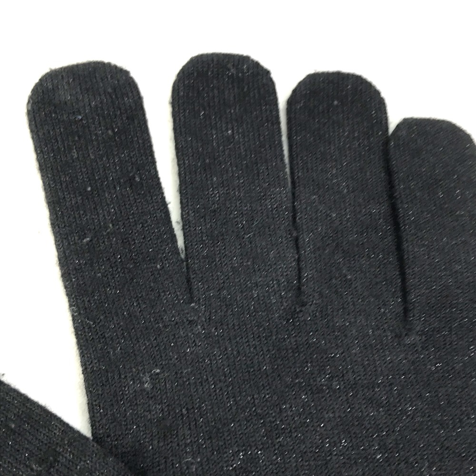 Louis Vuitton LV logo Glove gloves Black