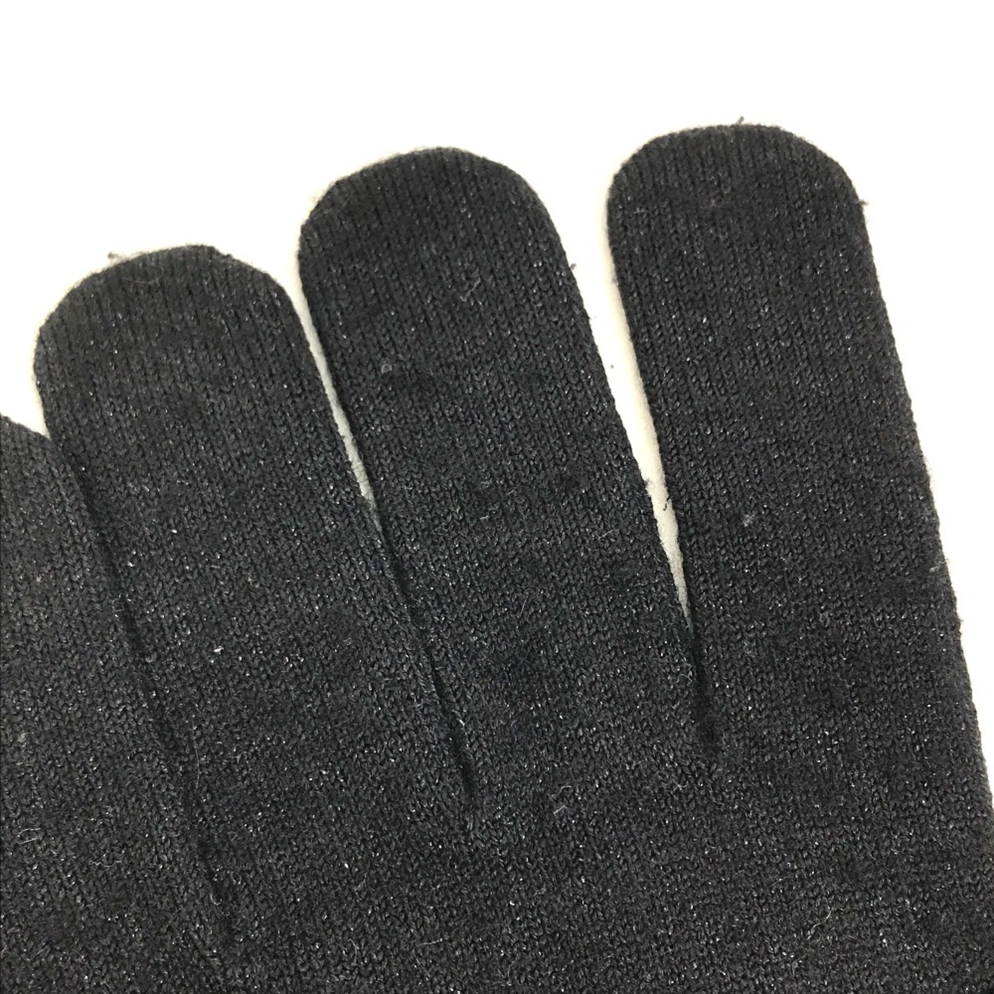 Louis Vuitton LV logo Glove gloves Black