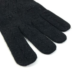 Louis Vuitton LV logo Glove gloves Black