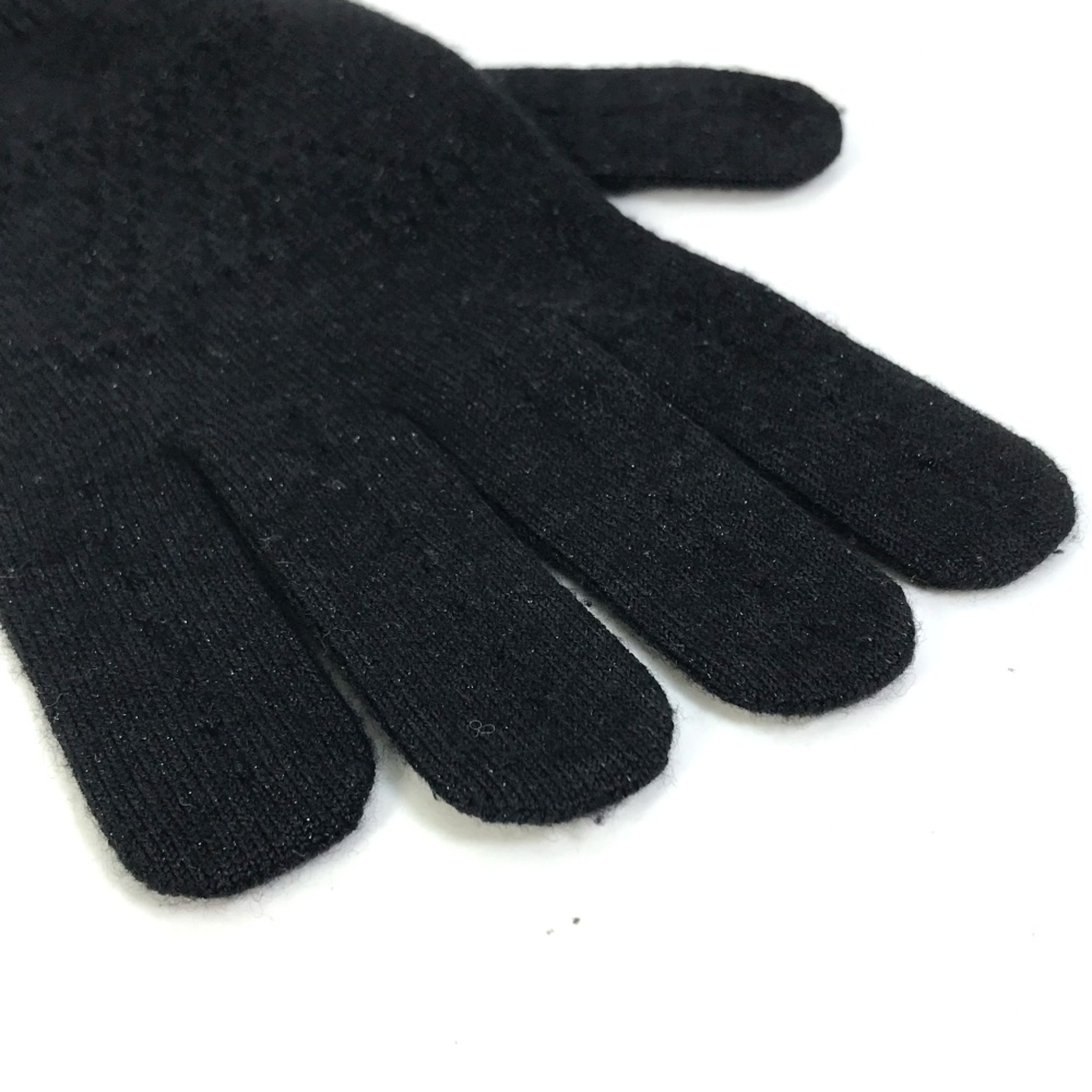 Louis Vuitton LV logo Glove gloves Black