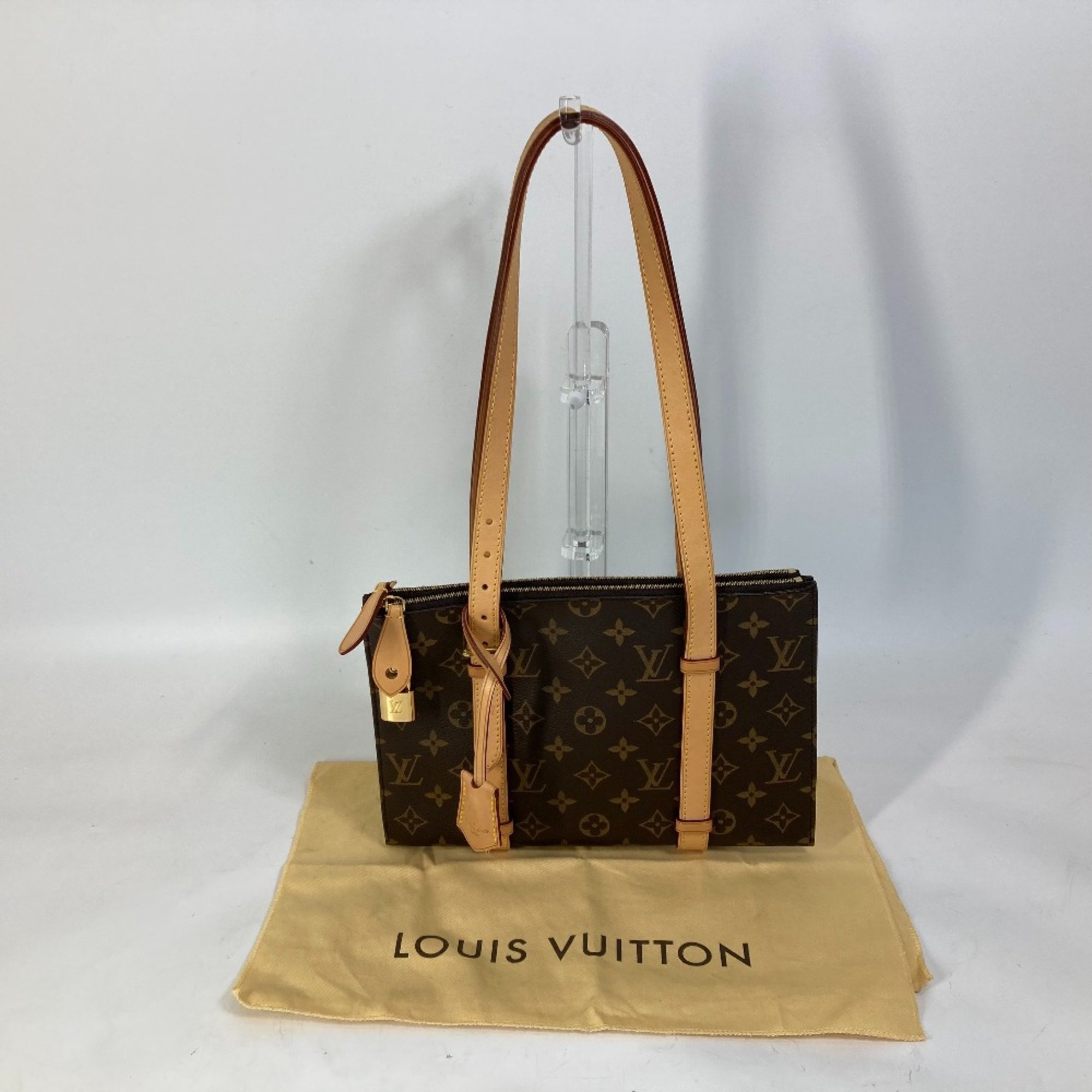 Louis Vuitton M41210 Monogram Shoulder Shoulder Bag Brown