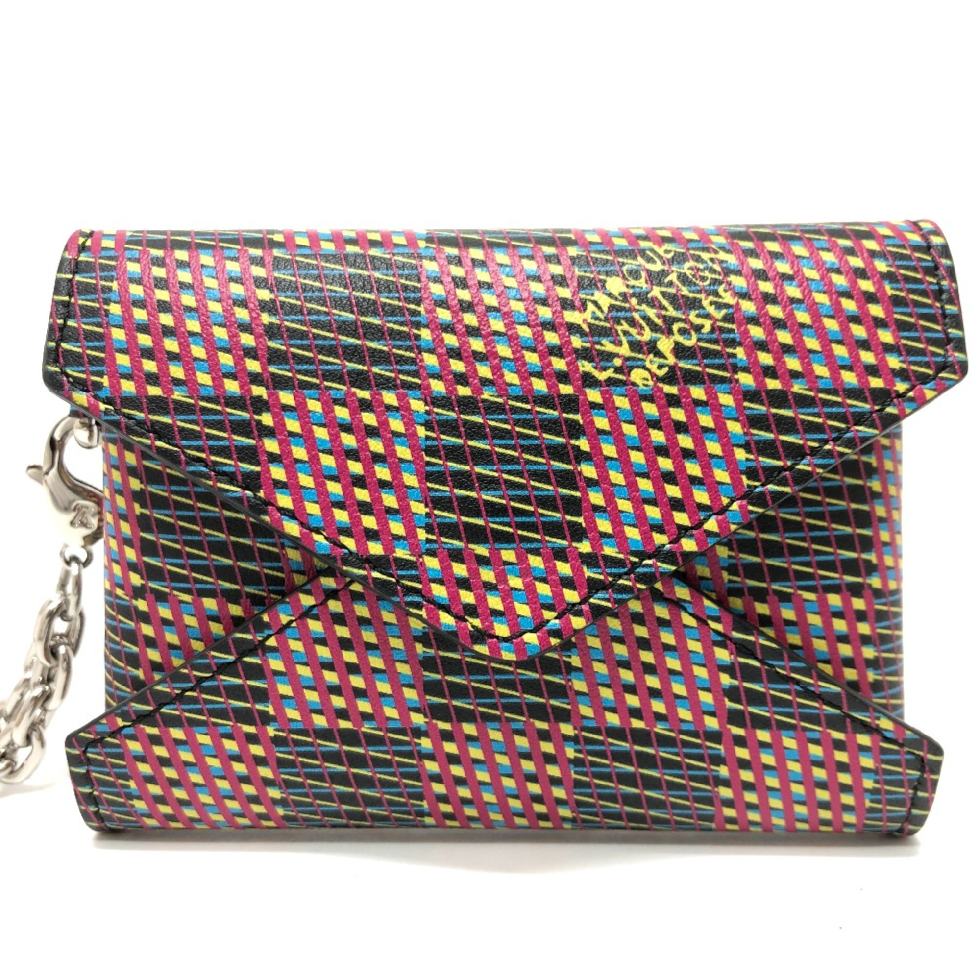 Louis Vuitton N60278 Damier Kirigami Chain accessory case Necklace Multicolore SilverHardware