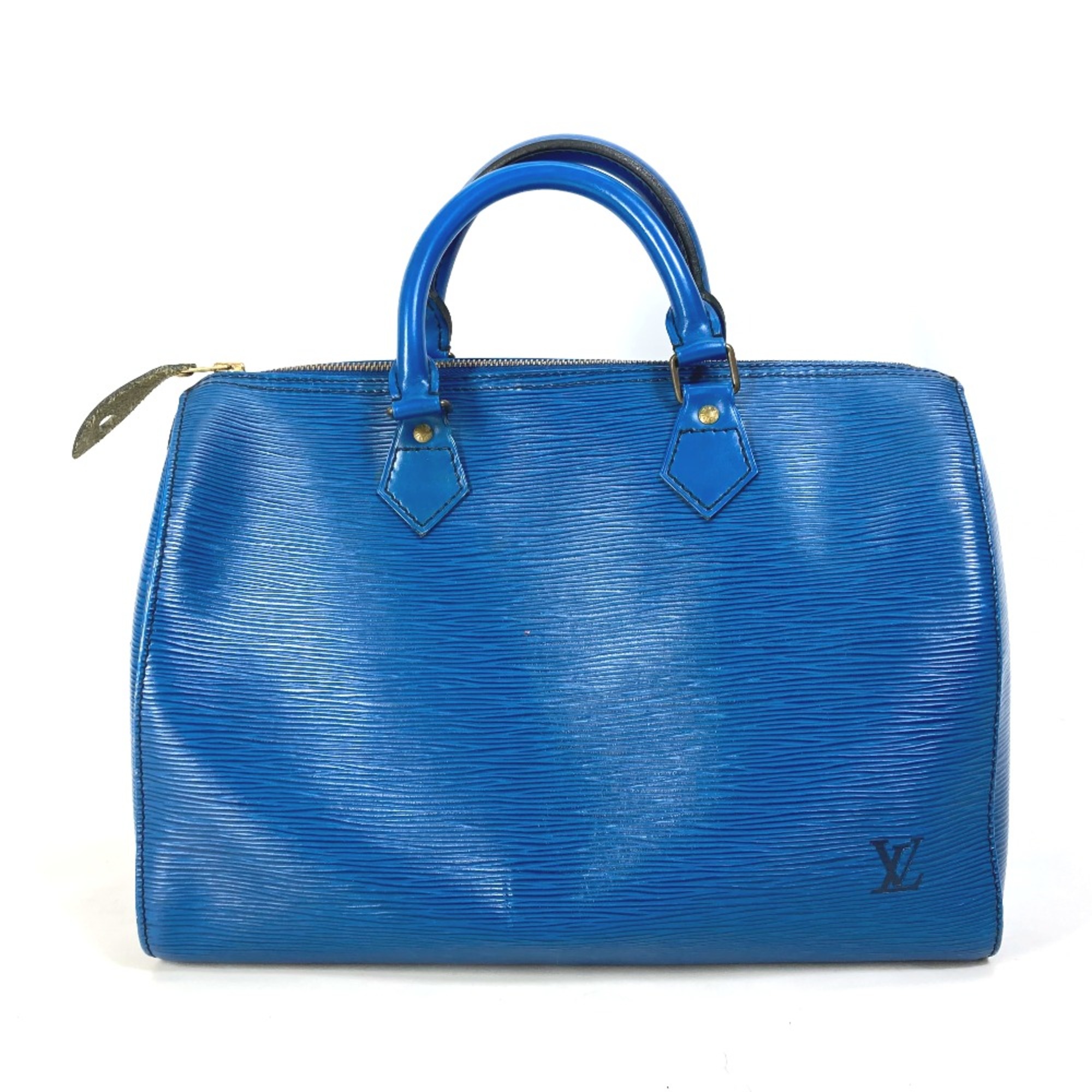 Louis Vuitton M42995 Epi Hand Bag Duffle Bag Toledo Blue blue