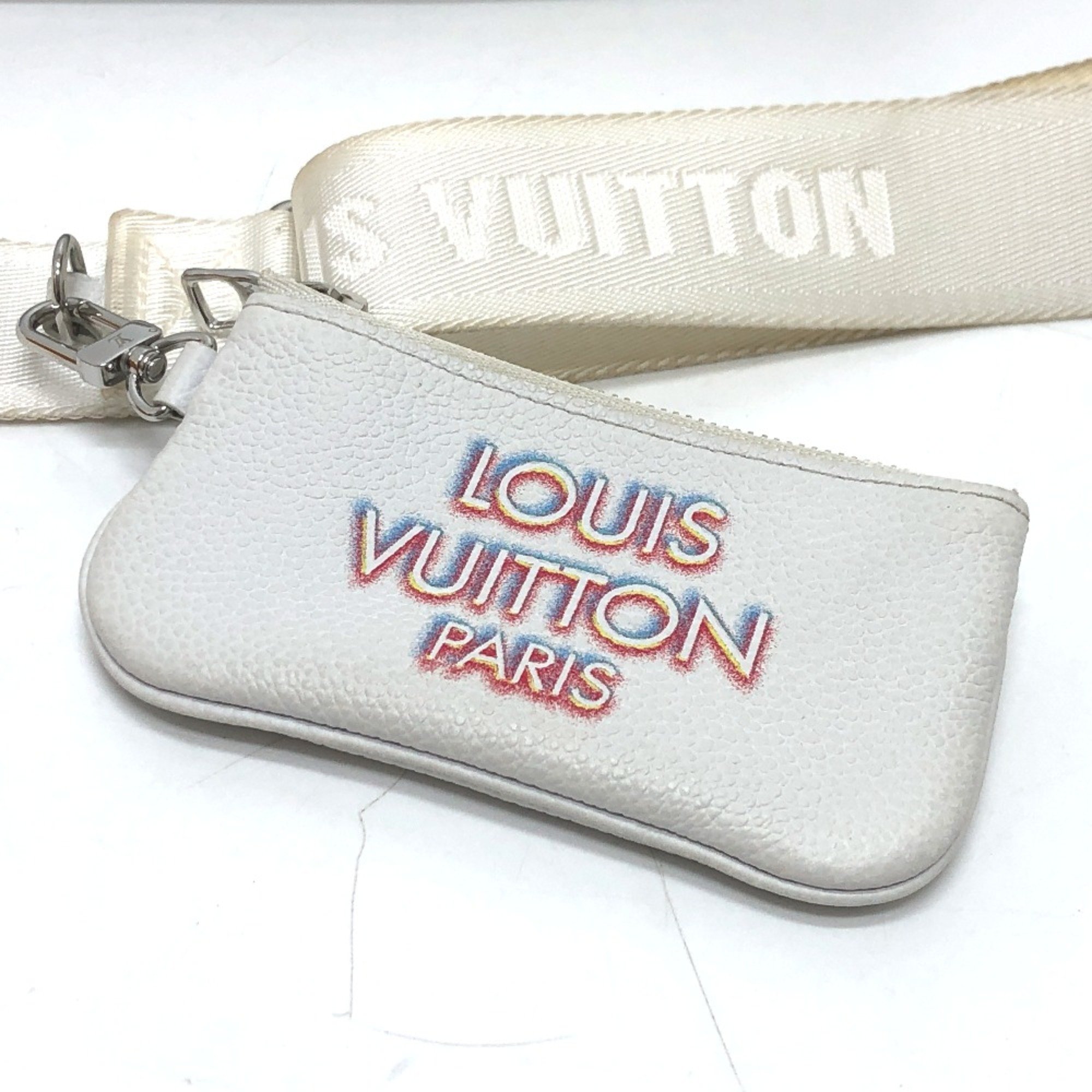 Louis Vuitton M20665 damier giant spray Bag Shoulder Bag Blanc White SilverHardware