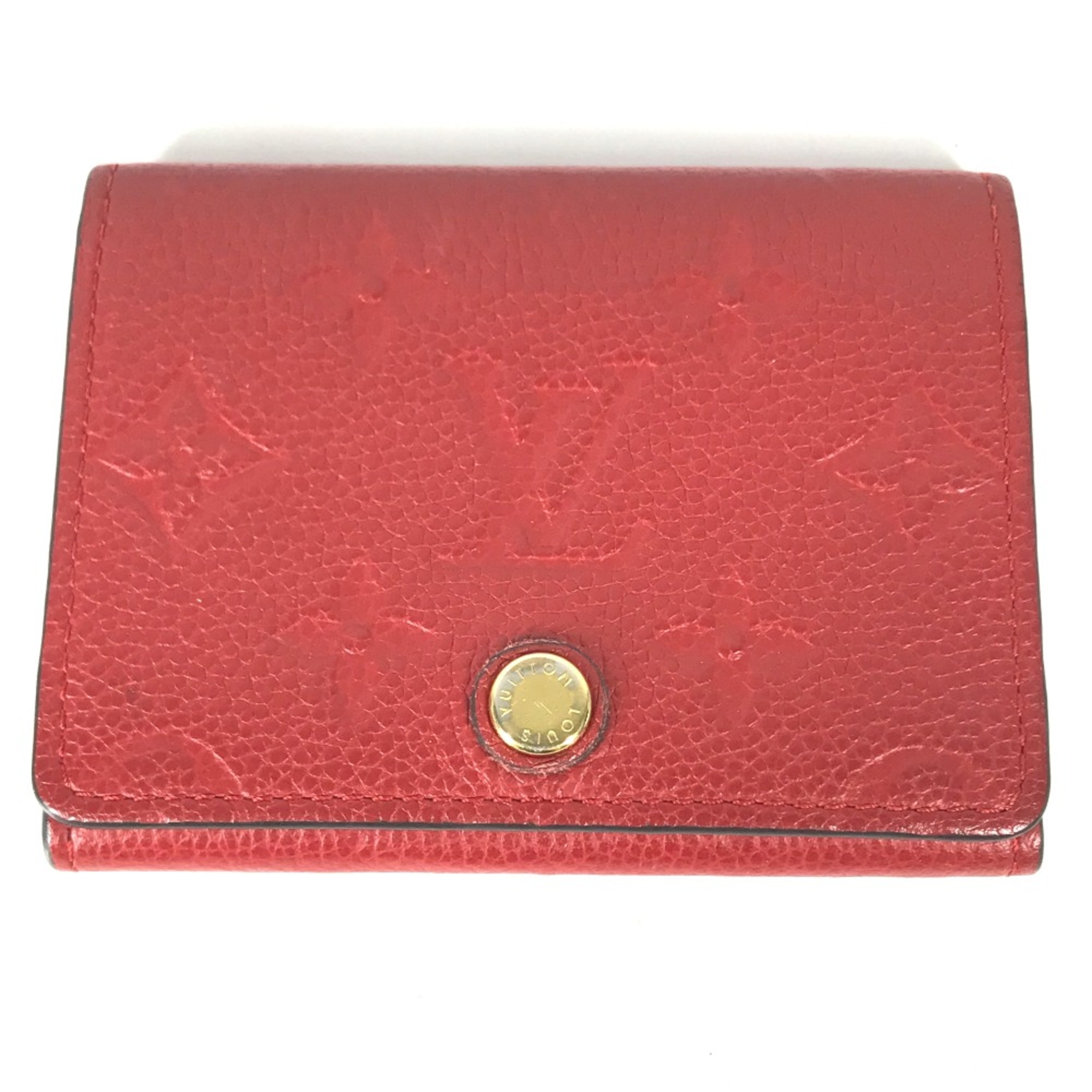 Louis Vuitton M58457 MonogramEmpreinte Bi-fold business card holder pass case Card Case Slys Red