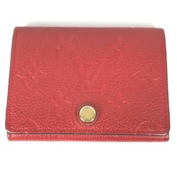 Louis Vuitton M58457 MonogramEmpreinte Bi-fold business card holder pass case Card Case Slys Red