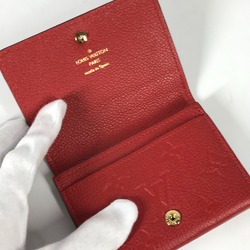 Louis Vuitton M58457 MonogramEmpreinte Bi-fold business card holder pass case Card Case Slys Red