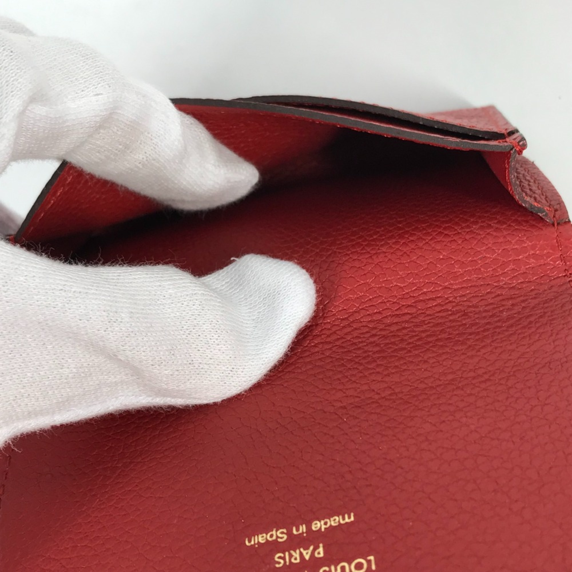 Louis Vuitton M58457 MonogramEmpreinte Bi-fold business card holder pass case Card Case Slys Red