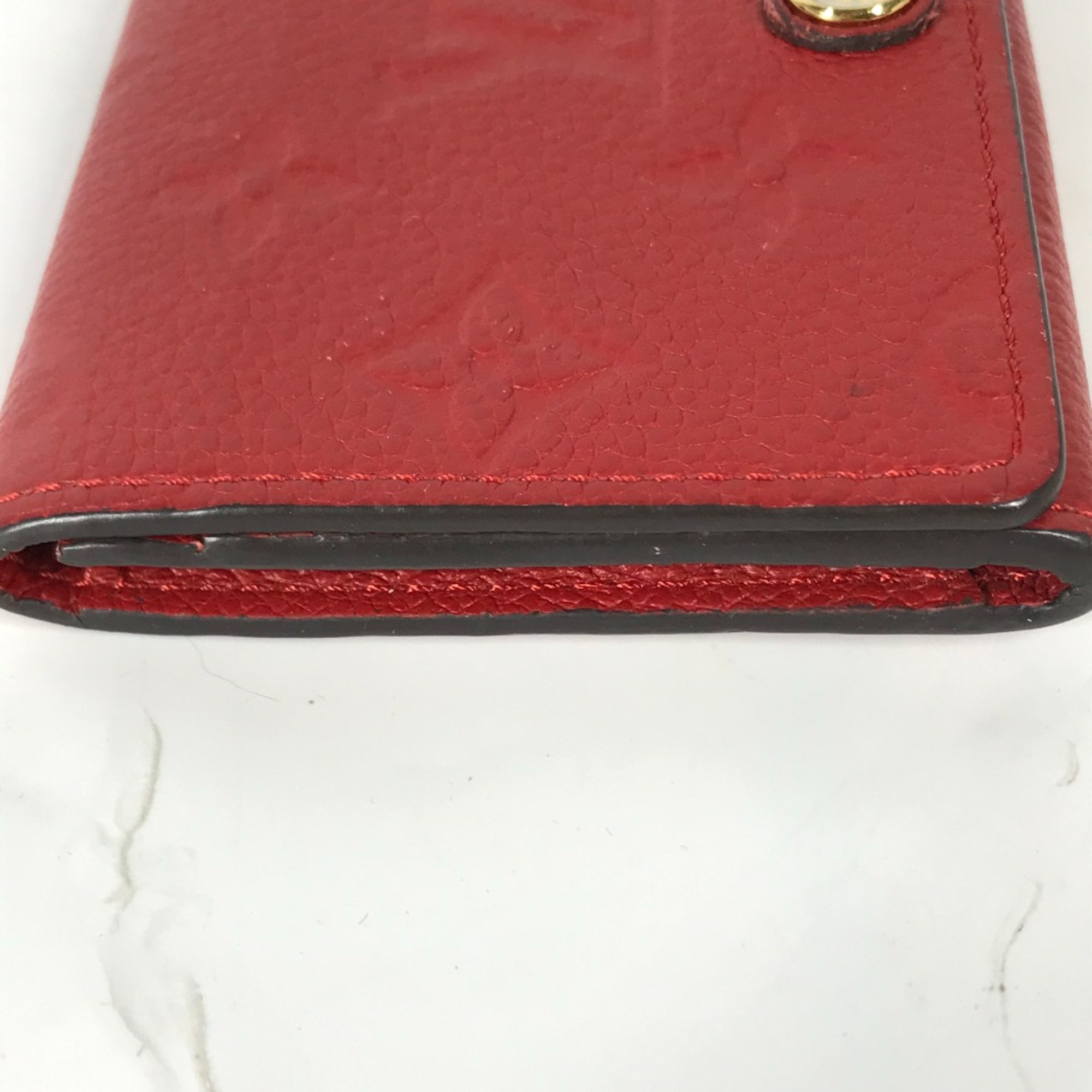 Louis Vuitton M58457 MonogramEmpreinte Bi-fold business card holder pass case Card Case Slys Red