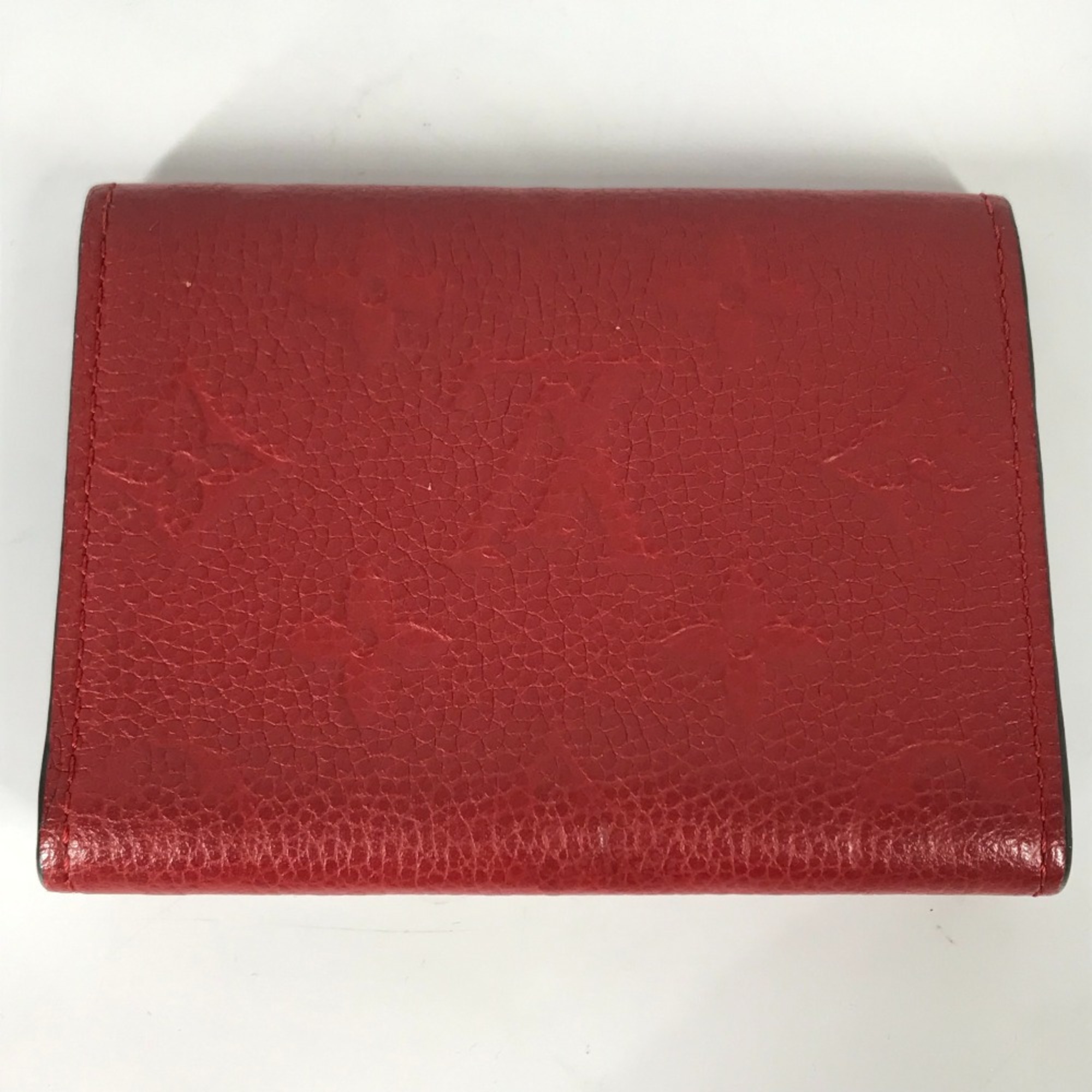 Louis Vuitton M58457 MonogramEmpreinte Bi-fold business card holder pass case Card Case Slys Red