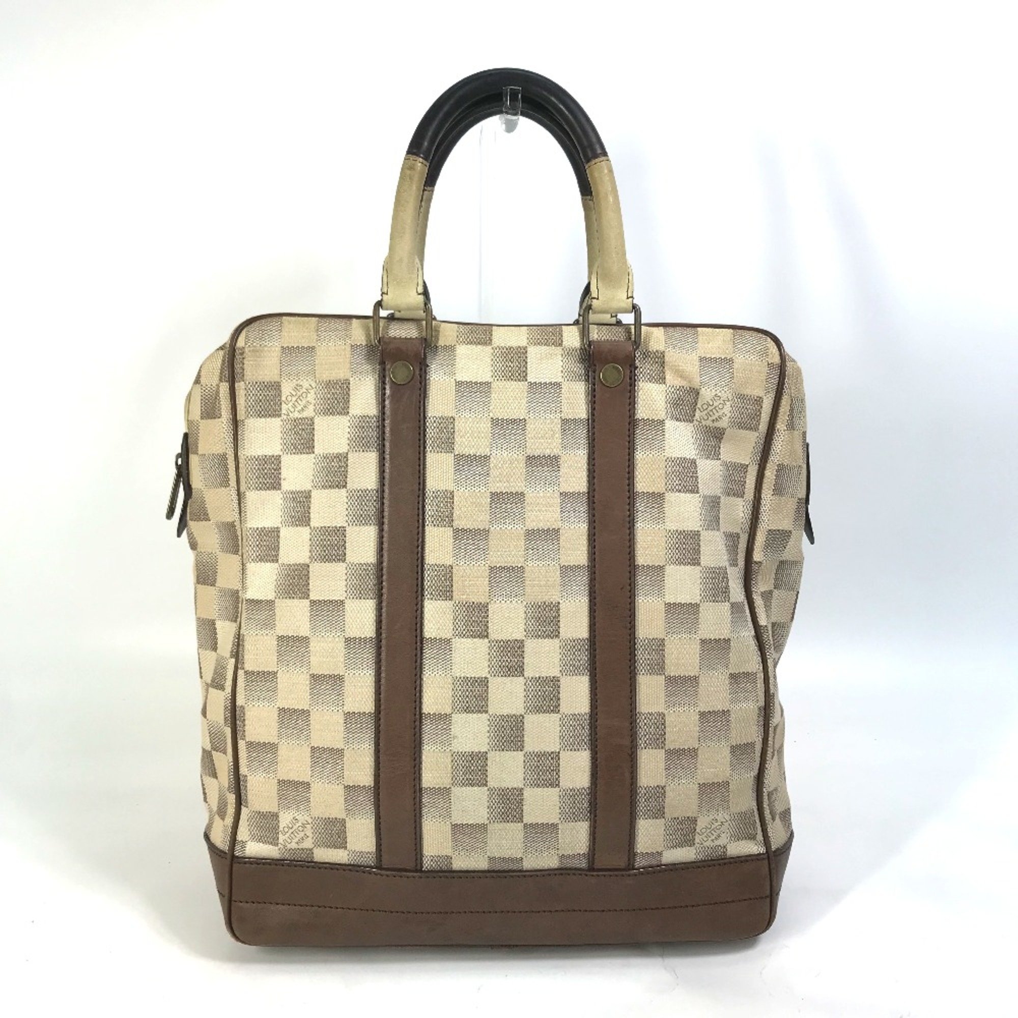 Louis Vuitton N48185 Damiern shoulder bag Tote Bag White Brown