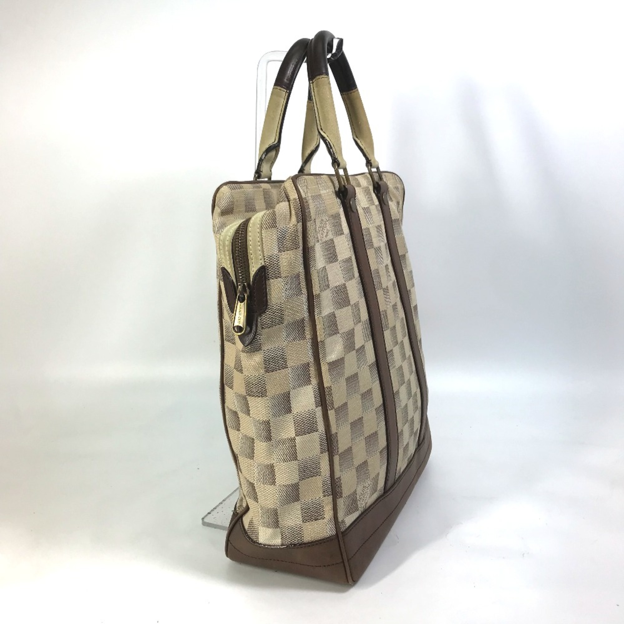 Louis Vuitton N48185 Damiern shoulder bag Tote Bag White Brown