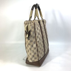 Louis Vuitton N48185 Damiern shoulder bag Tote Bag White Brown