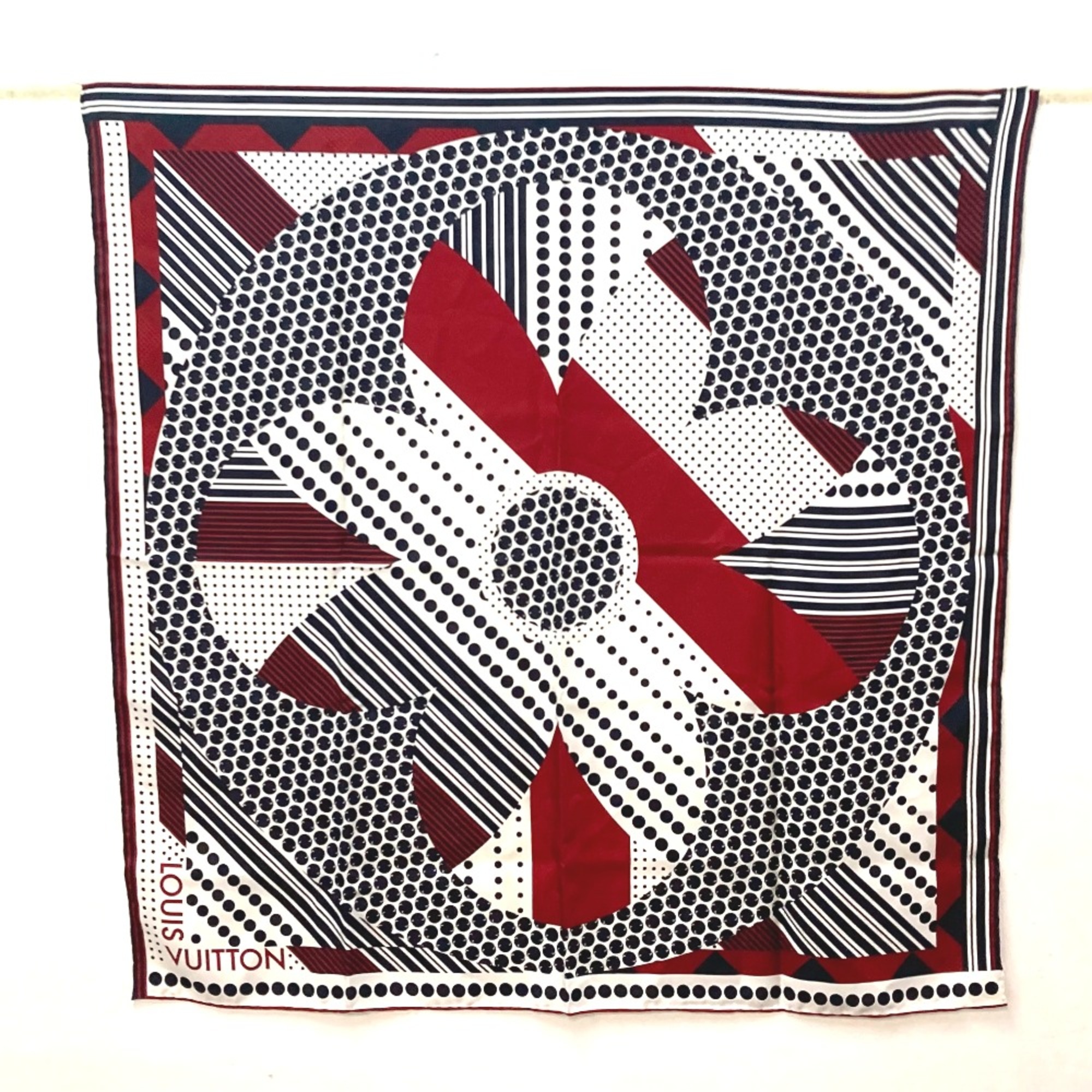 Louis Vuitton MP2276 90 Scarf Red Black