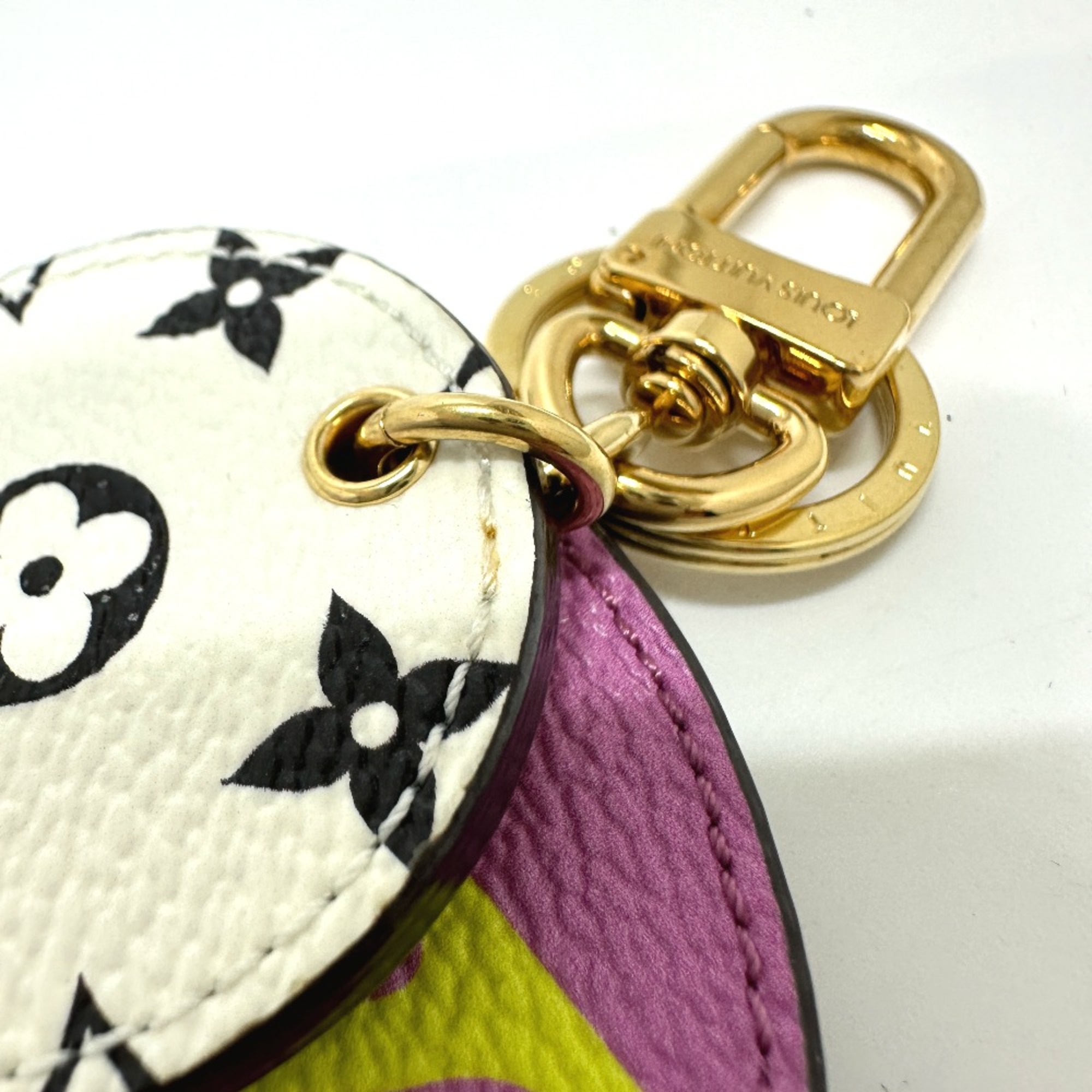 Louis Vuitton M67848 Monogram Giant Bag Charm Key Holder purple