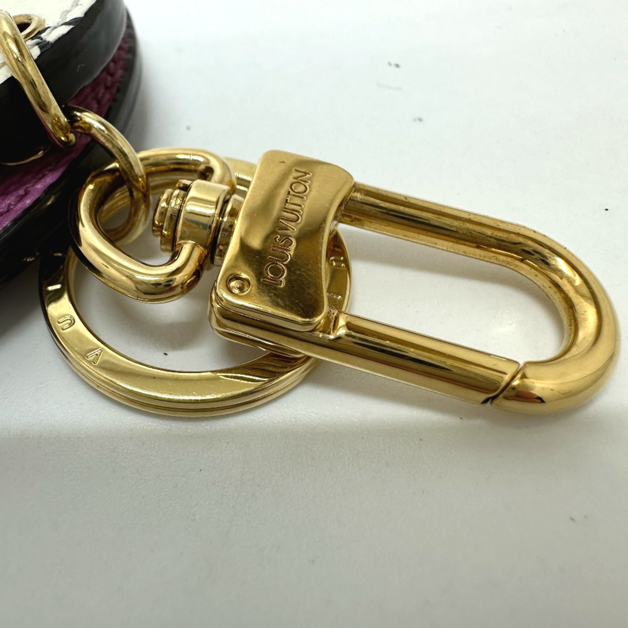 Louis Vuitton M67848 Monogram Giant Bag Charm Key Holder purple