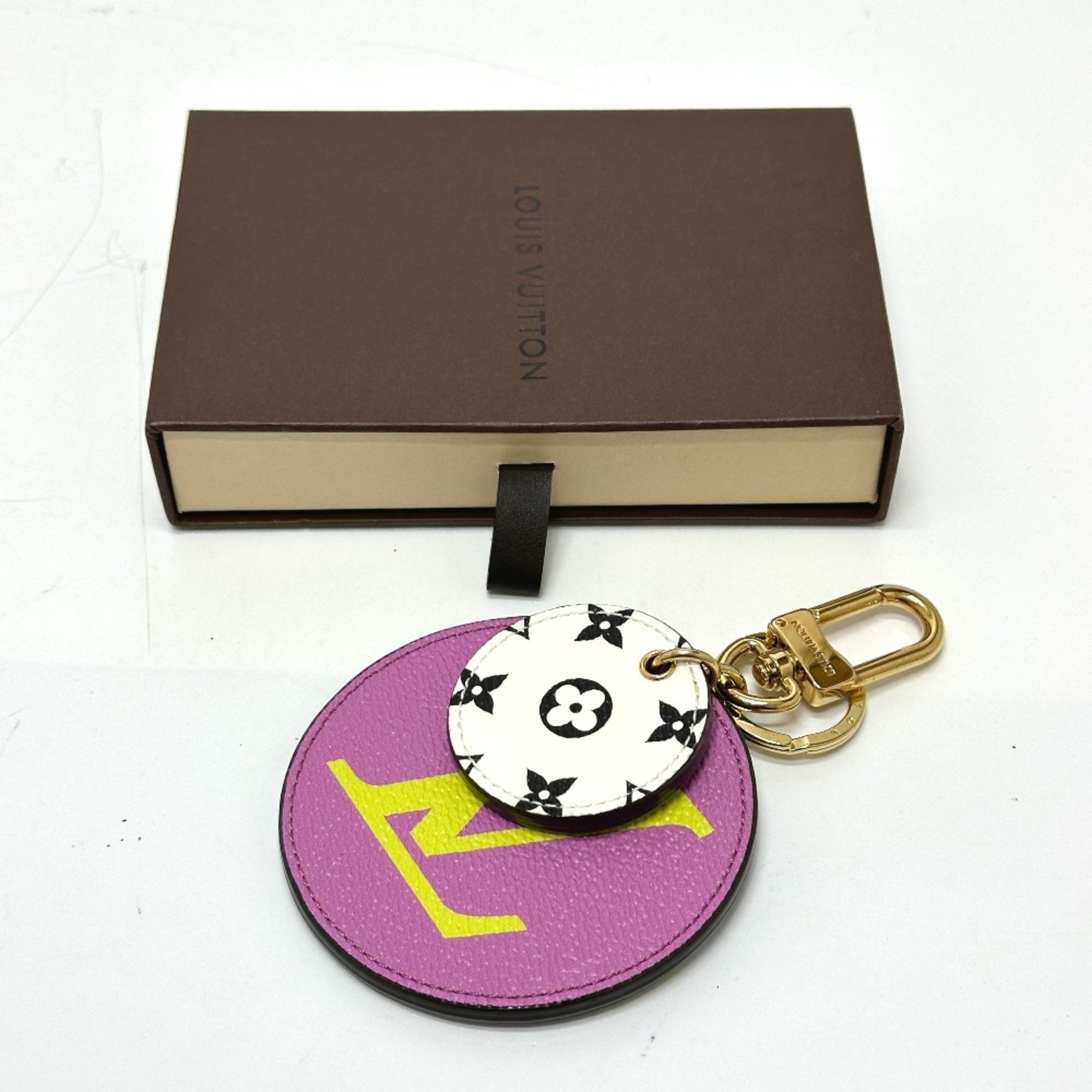 Louis Vuitton M67848 Monogram Giant Bag Charm Key Holder purple