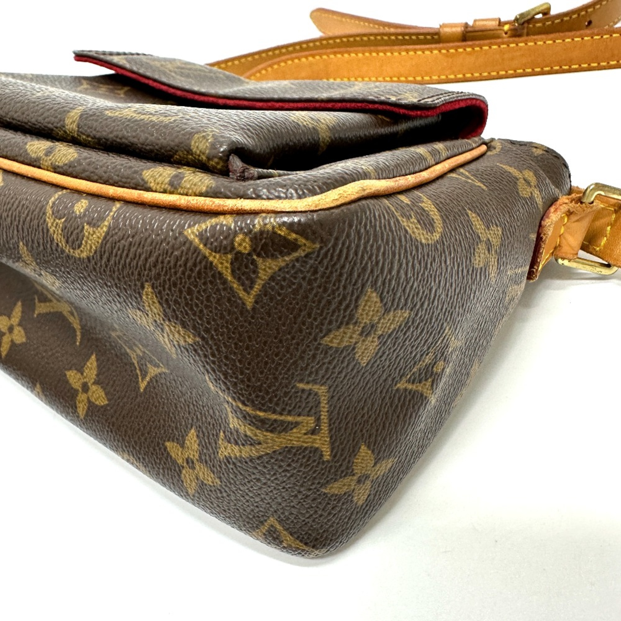 Louis Vuitton M51165 Monogram Crossbody bag Pochette Shoulder Bag Brown