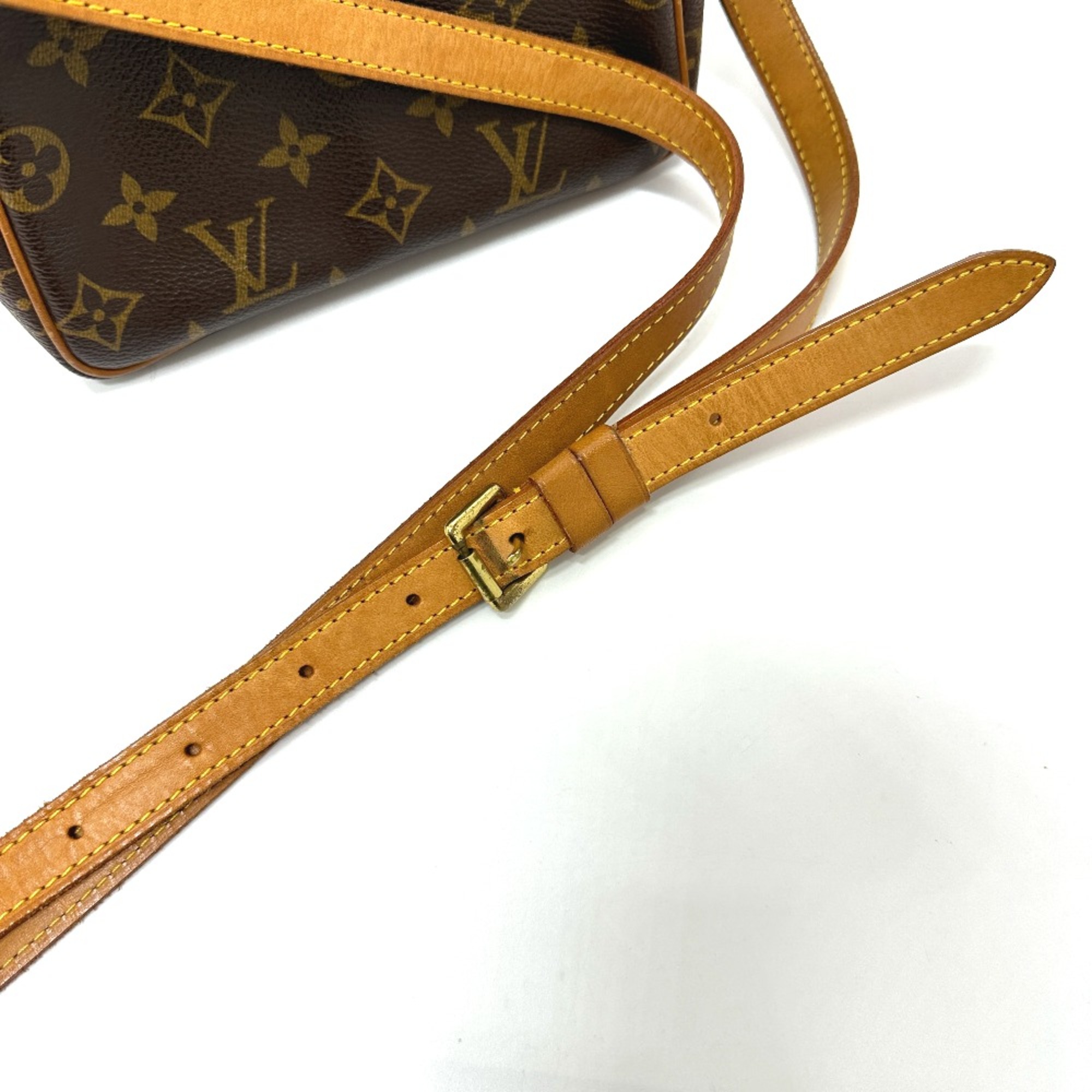 Louis Vuitton M51165 Monogram Crossbody bag Pochette Shoulder Bag Brown