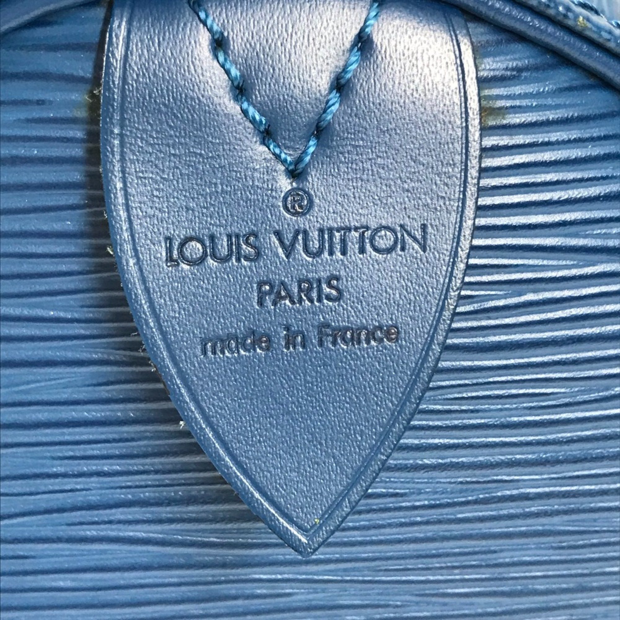 Louis Vuitton M42975 Epi travel bag Hand Bag Duffle Bag Toledo Blue blue