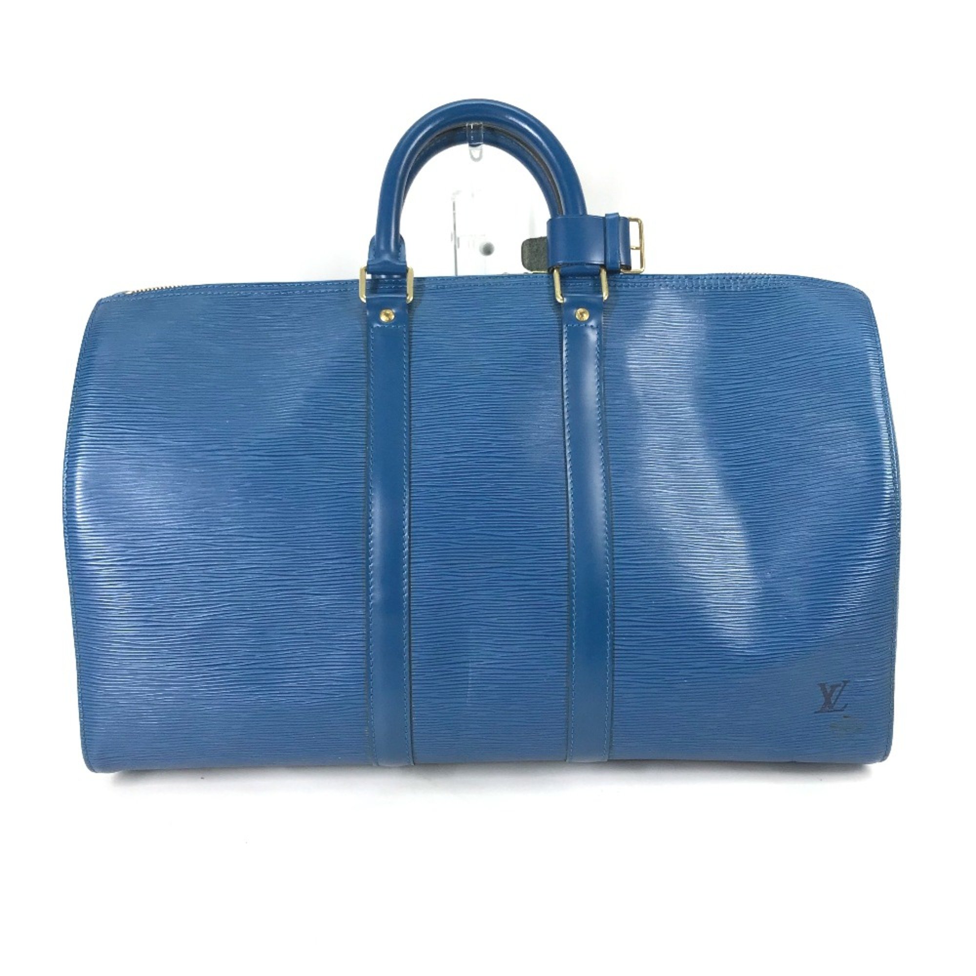 Louis Vuitton M42975 Epi travel bag Hand Bag Duffle Bag Toledo Blue blue