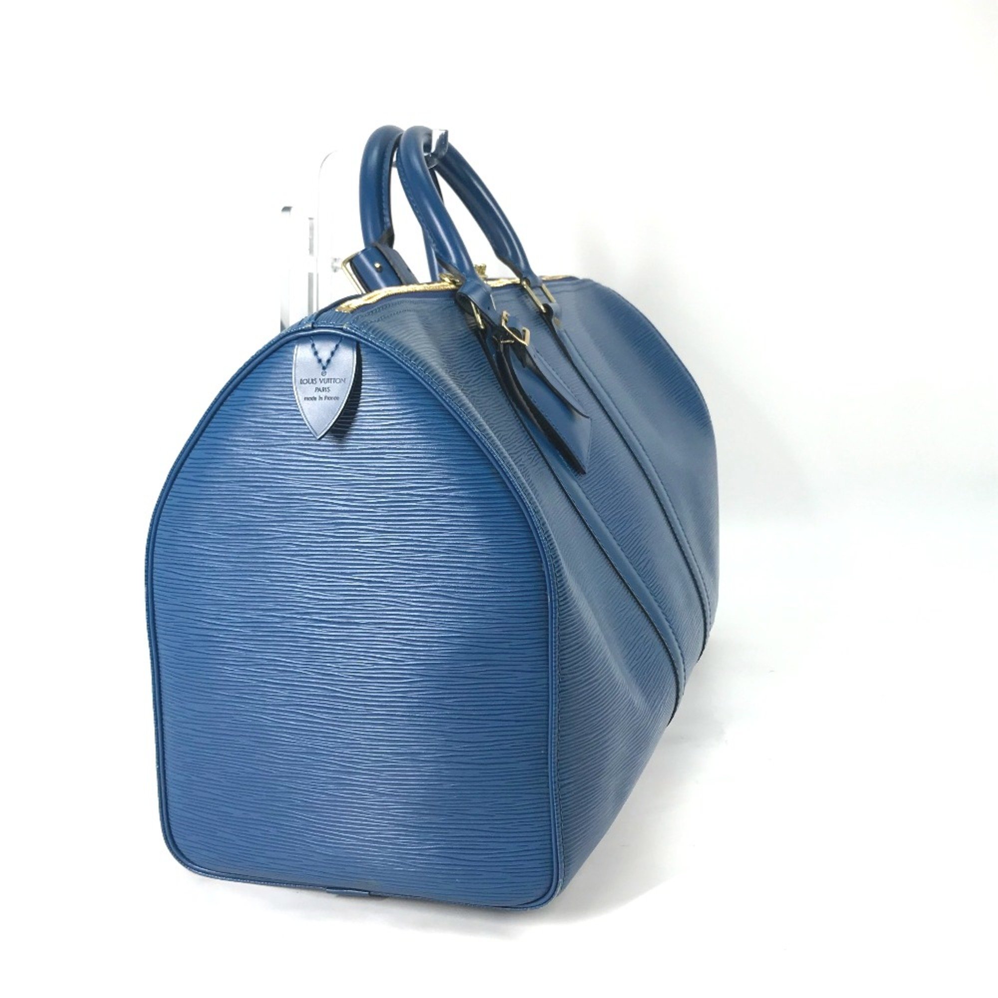 Louis Vuitton M42975 Epi travel bag Hand Bag Duffle Bag Toledo Blue blue