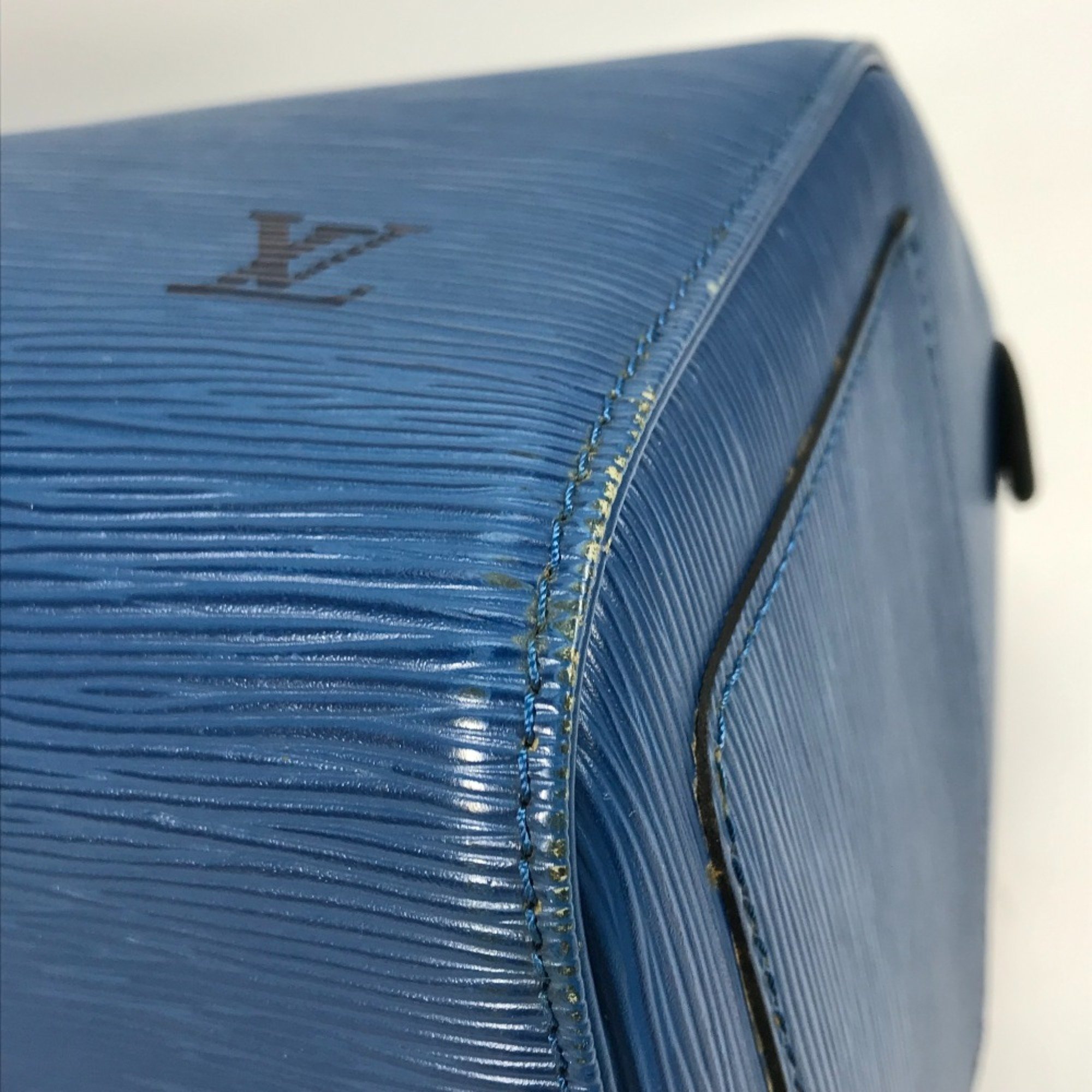 Louis Vuitton M42975 Epi travel bag Hand Bag Duffle Bag Toledo Blue blue