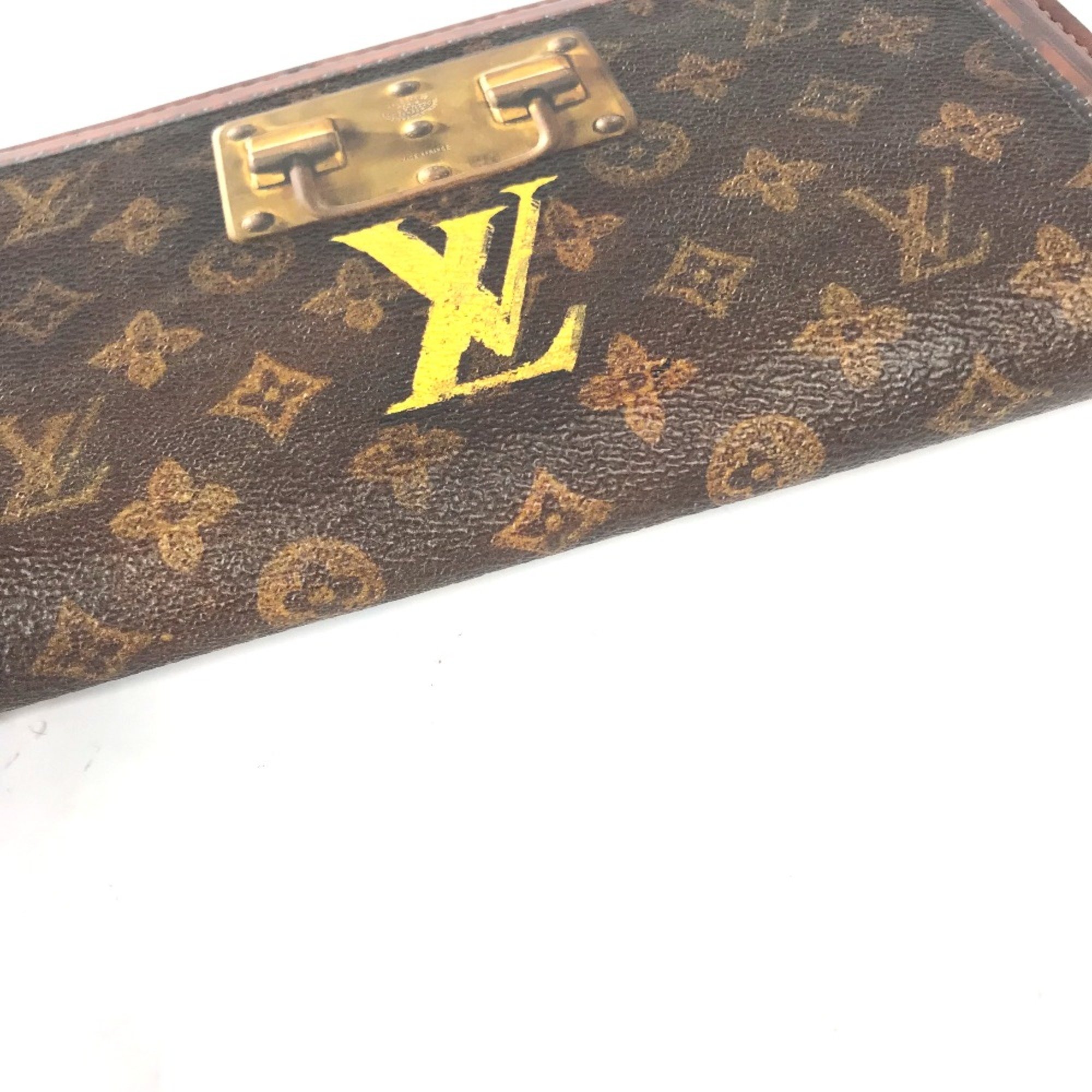 Louis Vuitton M52746 Monogram Trunk Time Long wallet Long Wallet Brown