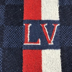 Louis Vuitton M70338 fringe Scarf Navy Red