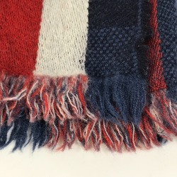 Louis Vuitton M70338 fringe Scarf Navy Red