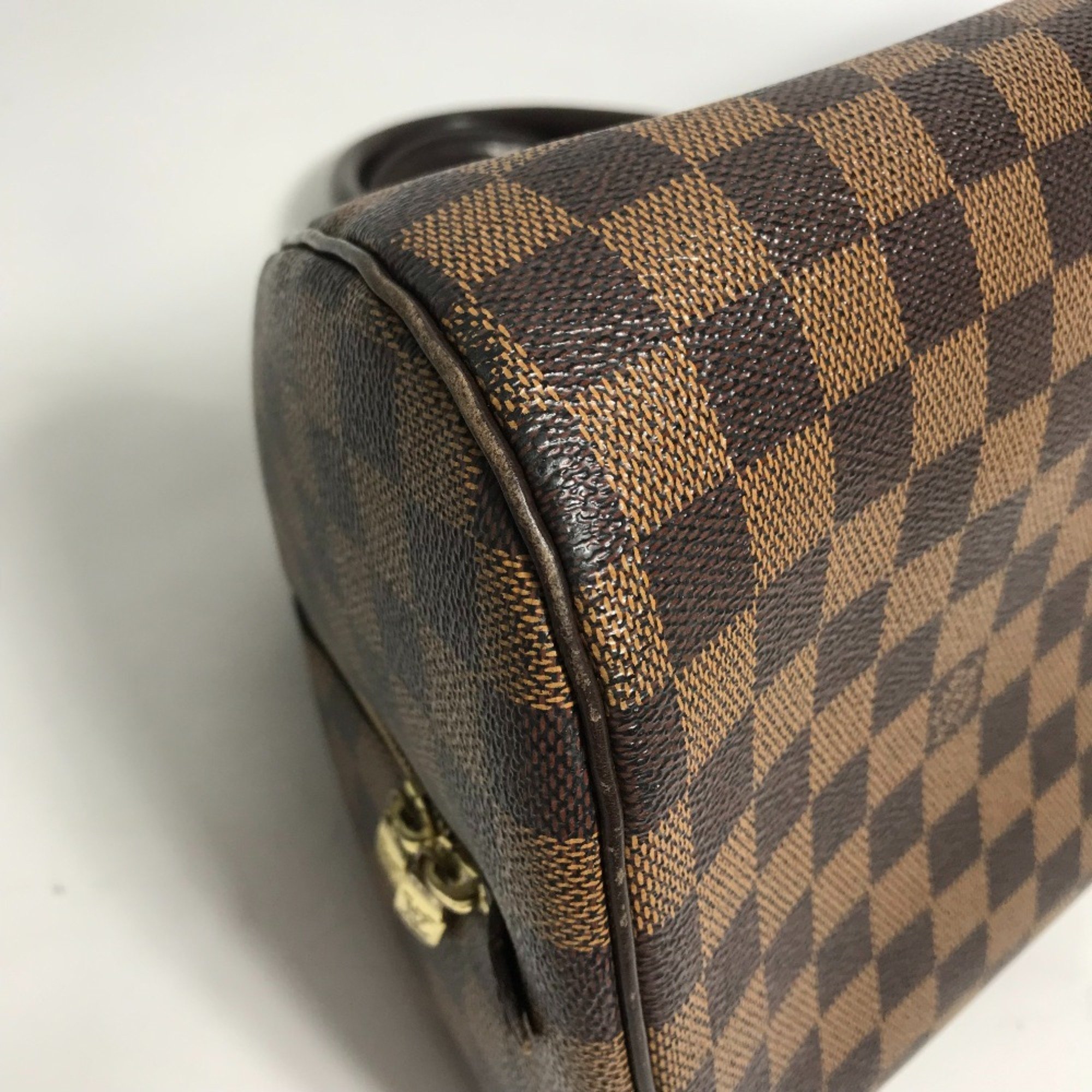 Louis Vuitton N41434 Damier Duffle Bag Hand Bag Ebene Brown