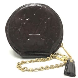 Louis Vuitton M91386 MonogramVernis coin purse Amarante purple GoldHardware