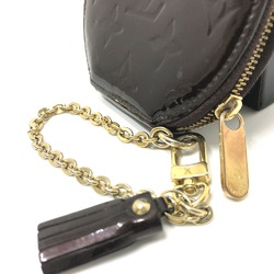 Louis Vuitton M91386 MonogramVernis coin purse Amarante purple GoldHardware