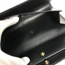 Louis Vuitton M63382 Epi Trifold Long Wallet Noir Black