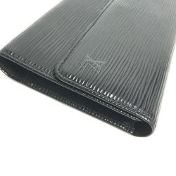 Louis Vuitton M63382 Epi Trifold Long Wallet Noir Black