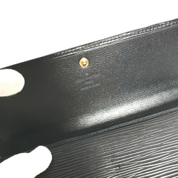 Louis Vuitton M63382 Epi Trifold Long Wallet Noir Black