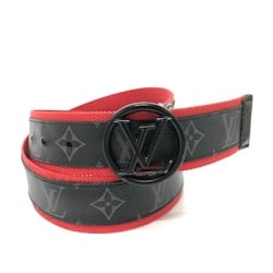 Louis Vuitton M0131 MonogramEclipse Belt accessory belt Black Red