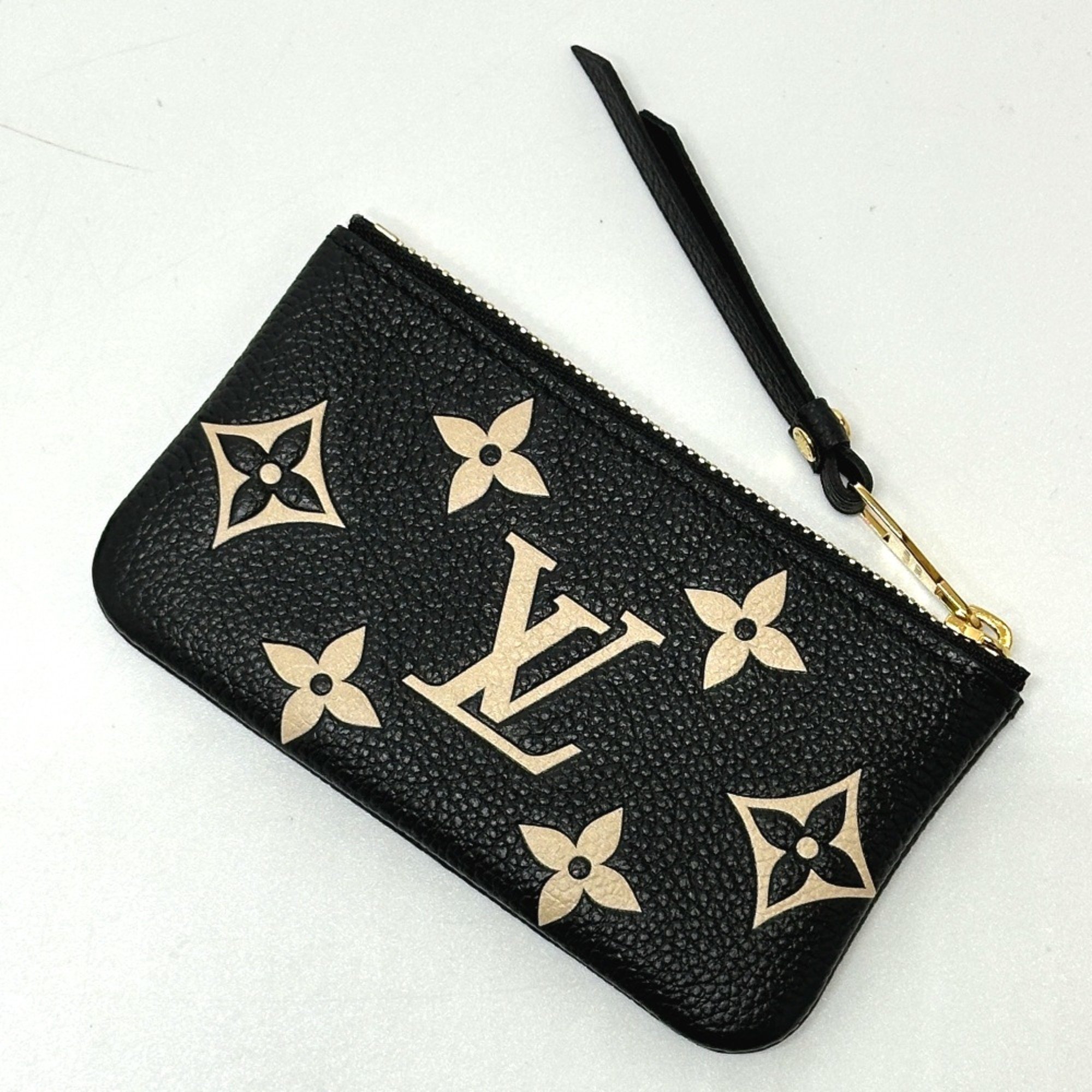 Louis Vuitton M80885 MonogramEmpreinte coin purse Black GoldHardware