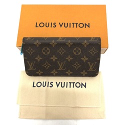 Louis Vuitton M42616 Monogram Zip Around Long Wallet Brown