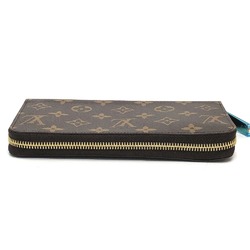 Louis Vuitton M42616 Monogram Zip Around Long Wallet Brown